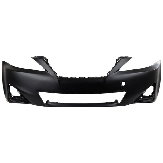 Primed Front Bumper Cover 5211953979 LX1000212 Replacement For Lexus IS250 IS350 2011 2012 2013 with Fog Lamp Holes Primed