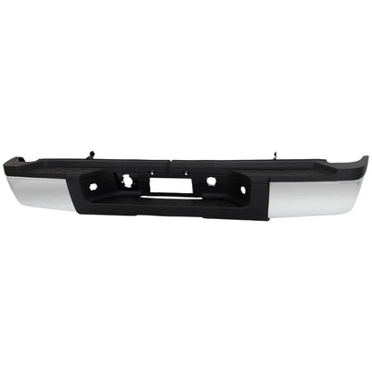 Primed Step Bumper 31013 22932801 GM1103164 Replacement For Chevrolet Silverado 2500HD 3500HD 2011 2012 2013 2014 Replacement For GMC Sierra 2500HD 3500HD 2011-2014 Rear Chrome