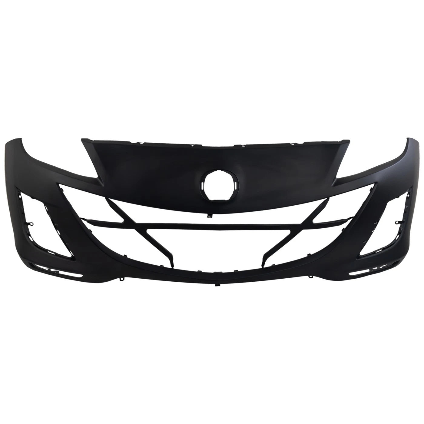 Primed Front Bumper Cover BCW850031JBB MA1000223 Replacement For Mazda 3 2010 Sedan with Fog Lamp Holes Primed