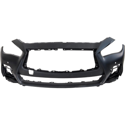 Primed Primed Bumper Cover Front 620226HJ1H IN1000283 Replacement For Infiniti Q50 2018 2019 2020 2021 2022 2023