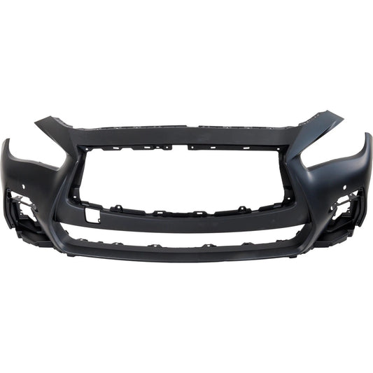Primed Primed Bumper Cover Front 620226HJ1H IN1000283 Replacement For Infiniti Q50 2018 2019 2020 2021 2022 2023