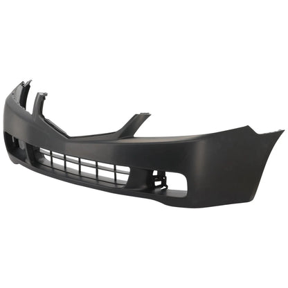 Primed Front Bumper Cover Fascia 04711SECA90ZZ AC1000145 Replacement For Acura TSX 2004 2005 Primed With Fog Light Holes