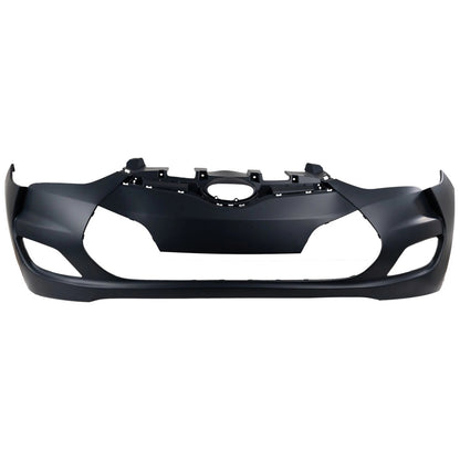 Primed Front Bumper Cover 865112V000 HY1000189 Replacement For Hyundai Veloster 2012 2013 2014 2015 2016 2017 With Fog Lamp Holes Primed