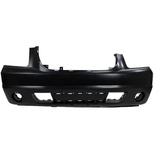 Primed Frnt Bumper Cover 25890766 GM1000818 Replacement For GMC Yukon 2007 2008 2009 2010 2011 2012 2013 2014 with Fog Lamp Holes Replacement For GMC Yukon XL 1500 2500 2007-2013 Primed