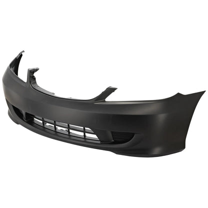 Primed Bumper Cover 04711S5AA91ZZ HO1000216 Replacement For Honda Civic 2004 2005 Coupe Sedan Primed Front
