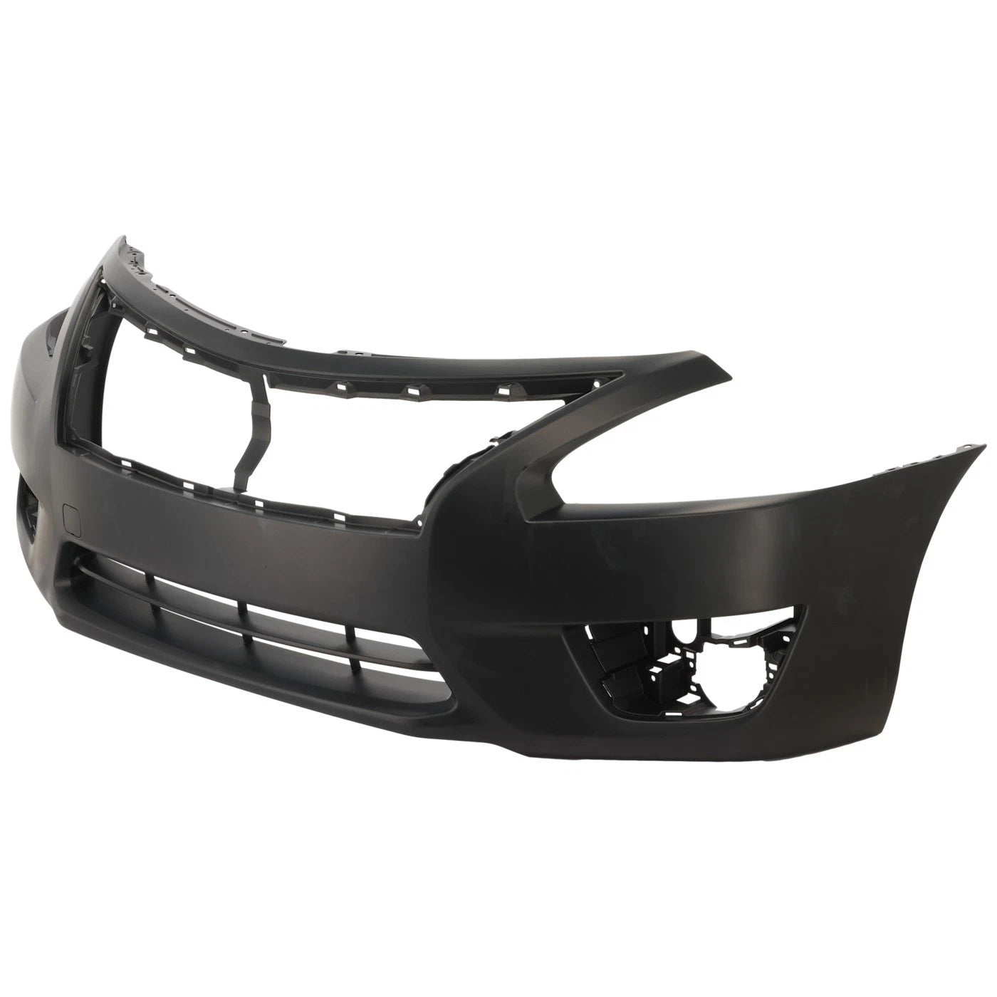 Primed Front Bumper Cover 620223TA0H NI1000285 Replacement For Nissan Altima Sedan 2013 2014 2015 with Fog Light Holes Primed