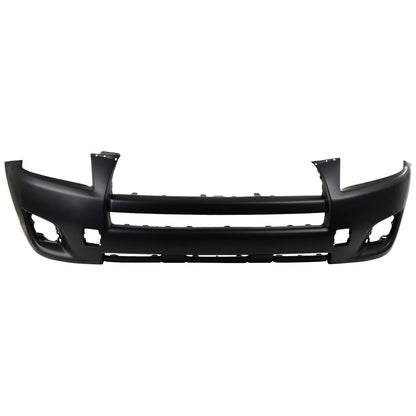 Primed Front Bumper Cover Fascia 521190R901 TO1000349 Replacement For Toyota RAV4 2009 2010 2011 2012 Base Model Primed