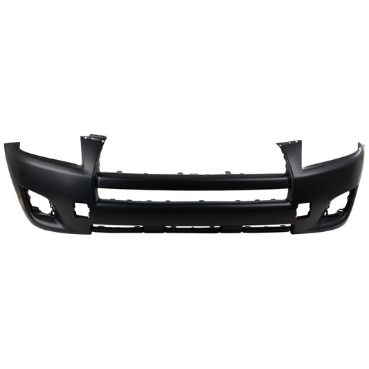 Primed Front Bumper Cover Fascia 521190R901 TO1000349 Replacement For Toyota RAV4 2009 2010 2011 2012 Base Model Primed