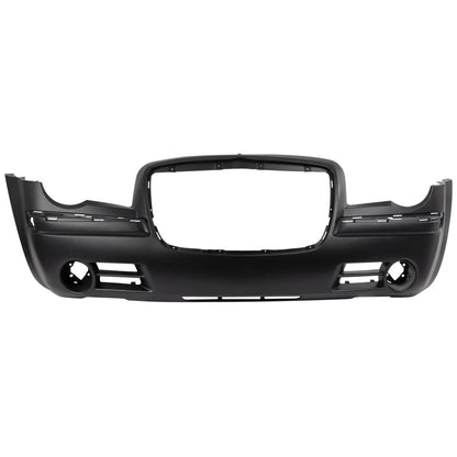 Primed Front Bumper Cover 4805774AD CH1000441 Replacement For Chrysler 300 2005 2006 2007 2008 2009 2010 Primed With Fog Light Holes 5.7L