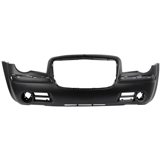 Primed Front Bumper Cover 4805774AD CH1000441 Replacement For Chrysler 300 2005 2006 2007 2008 2009 2010 Primed With Fog Light Holes 5.7L