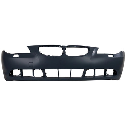 Primed Front Bumper Cover 51117111739 BM1000154 Replacement For BMW 530i 525i 2004 2005 2006 2007 Replacement For BMW 550i 530xi 525xi 2006 2007 Primed