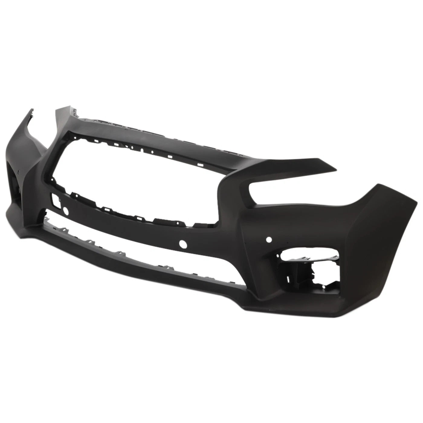 Primed Front Bumper Cover 620224HE0H IN1000259 Replacement For Infiniti Q50 2014 2015 2016 2017 Primed Fascia With Object Sensor