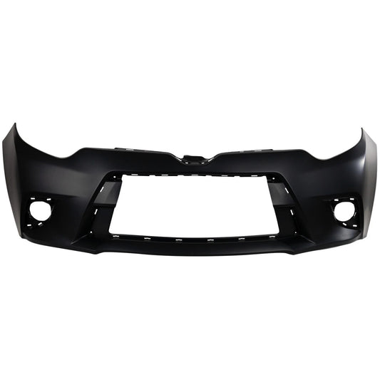 Primed Front Bumper Cover Primed 5211903904 TO1000399 Replacement For Toyota Corolla 2014 2015 2016 CE L LE LE ECO Models