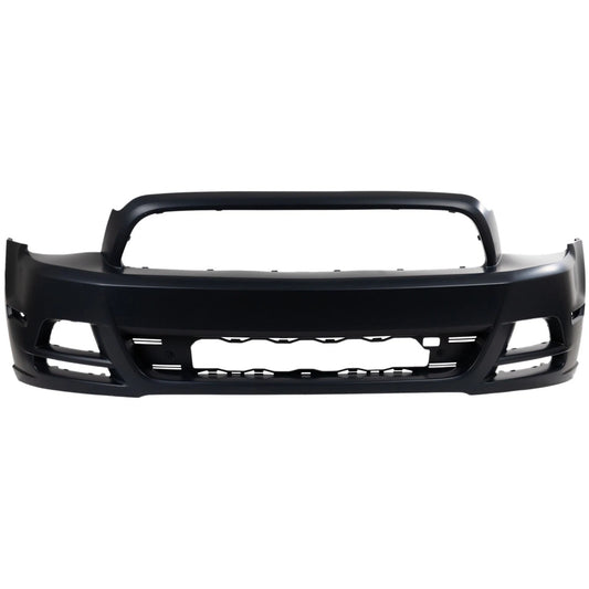 Primed Front Bumper Cover DR3Z17D957ABPTM FO1000670 Replacement For Ford Mustang 2013 2014  Boss 302 Base GT Primed