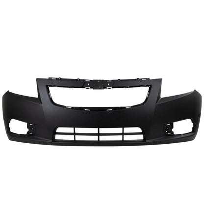 Primed Bumper Cover Fascia 95217520 GM1000924 Replacement For Chevrolet Cruze 2011 2012 2013 2014 Front Primed Fog Lamp Holes