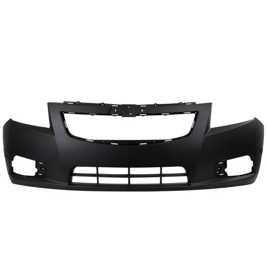 Primed Bumper Cover Fascia 95217520 GM1000924 Replacement For Chevrolet Cruze 2011 2012 2013 2014 Front Primed Fog Lamp Holes
