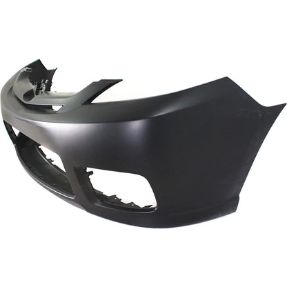 Primed Front Bumper Cover CCZ35003XBB MA1000209 Replacement For Mazda 5 2006 2007 with Fog Lamp Holes Primed