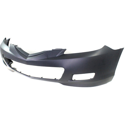 Primed Front Bumper Cover BAP850031DBB MA1000213 Replacement For Mazda 3 2007 2008 2009 Hatchback with Fog Lamp Holes Primed