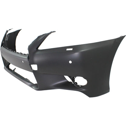 Primed Front Bumper Cover 521193A918 LX1000231 Replacement For Lexus GS350 GS450h 2013 with Fog Lamp Holes Primed