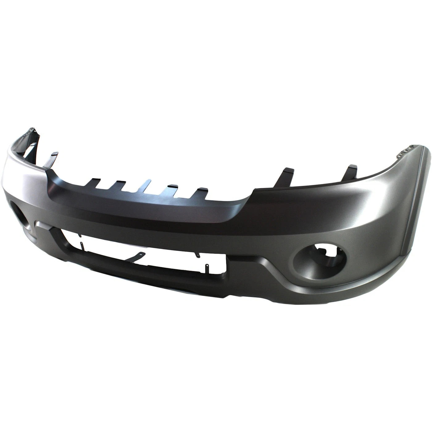 Primed Front Bumper Cover 2L7Z17D957EAA FO1000525 Replacement For Lincoln Navigator 2003 2004 with Fog Lamp Holes Primed