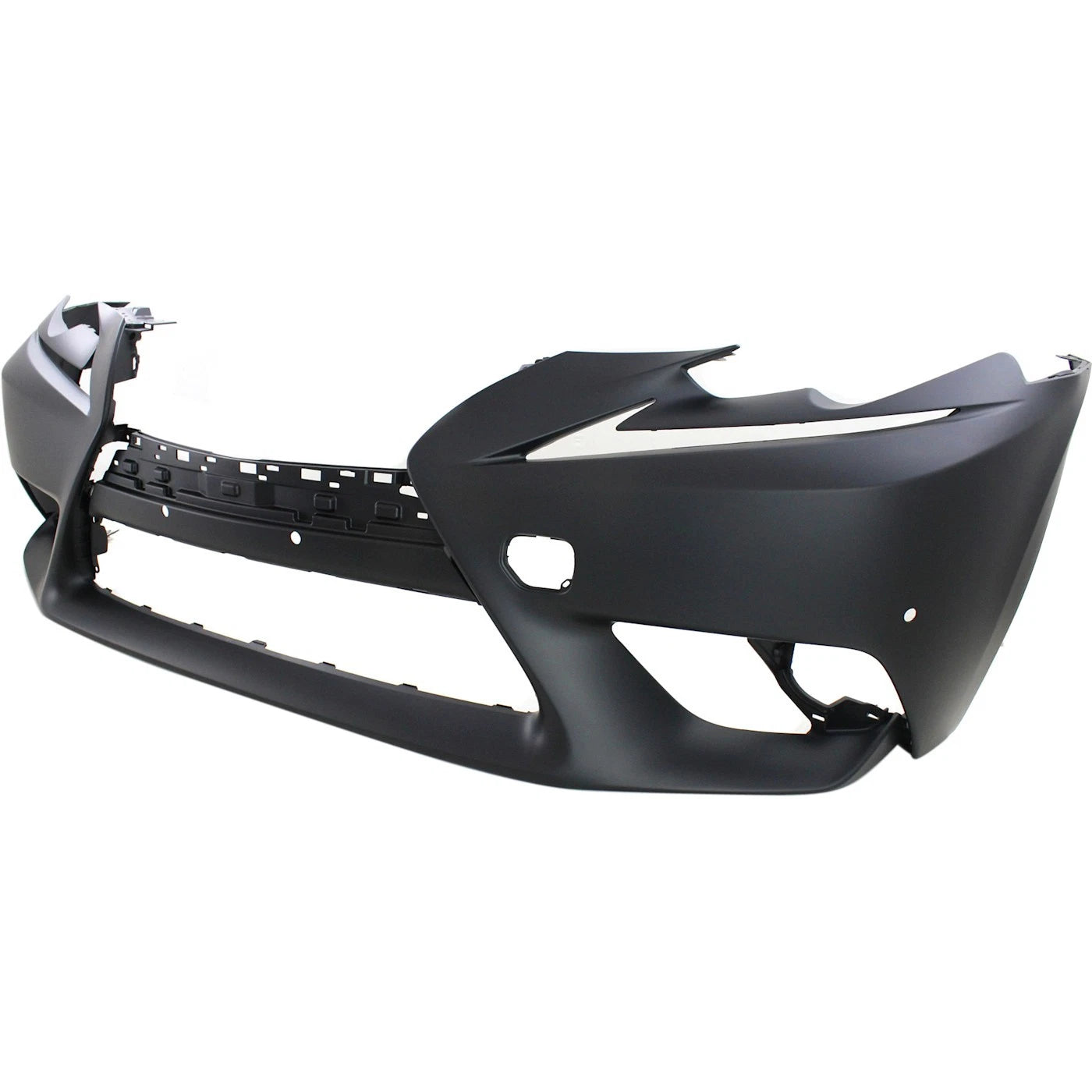 Primed Front Bumper Cover 521195E913 LX1000263 Replacement For Lexus IS250 2014 2015 with PDC Sensor Holes Primed Plastic