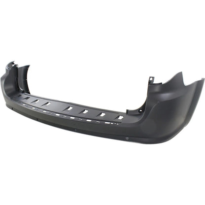 Primed Rear Bumper Cover with Blind Spot with Park Sensor 68125725AB CH1100970 Replacement For Dodge Grand Caravan 2011 2012 2013 2014 2015 2016 2017 2018 2019 2020 Primed