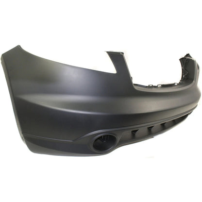 Primed Front Bumper Cover F2M22CG040 IN1000127 Replacement For Infiniti FX35 FX45 2003 2004 2005 with Fog Lamp Holes Primed