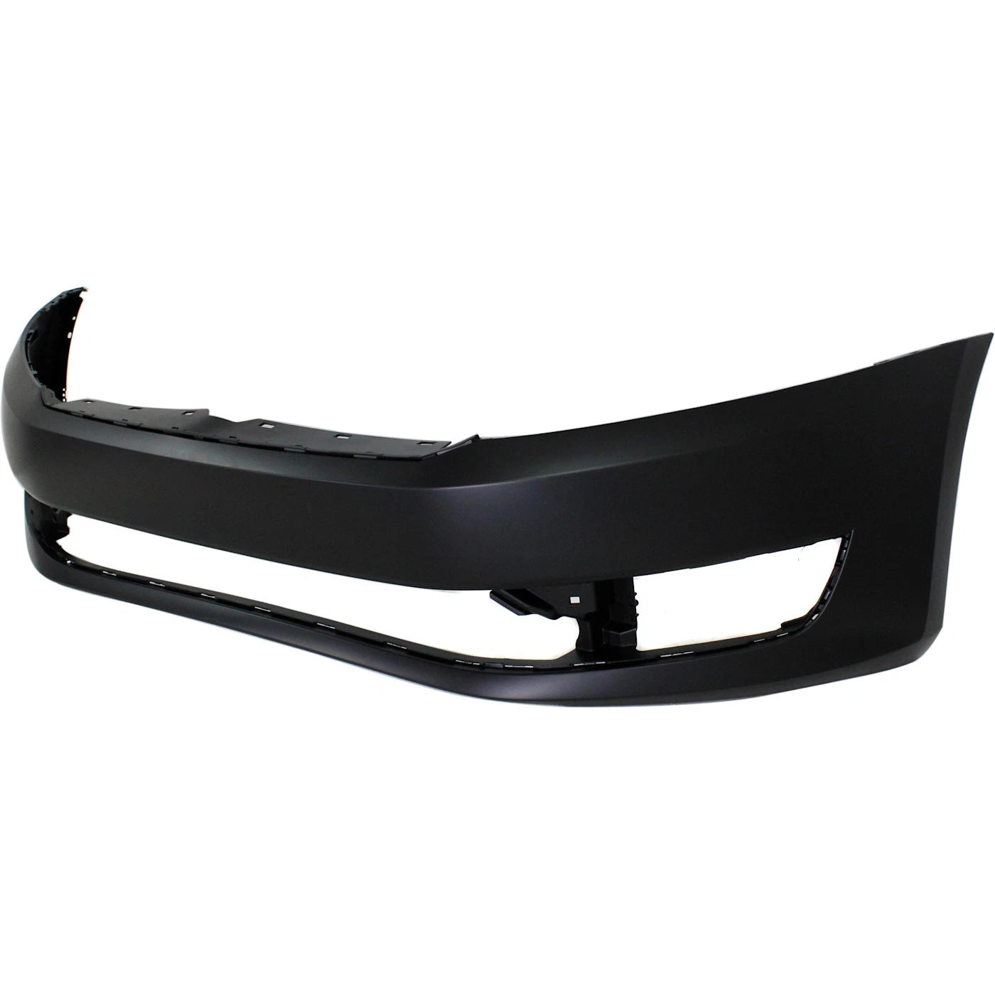 Primed Front Bumper Cover 561807217BGRU VW1000199 Replacement For Volkswagen Passat 2012 2013 2014 2015 with Fog Lamp Holes Primed