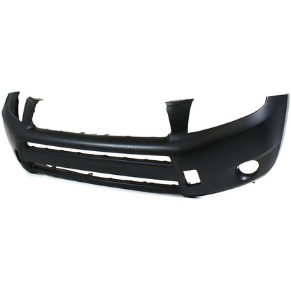Primed Bumper Cover 5211942955 TO1000319 Replacement For Toyota RAV4 2006 2007 2008 Front Plastic Primed with Fog Light Holes
