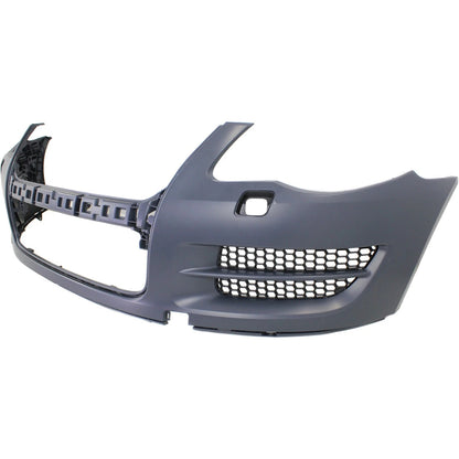 Primed Bumper Cover 7L6807217AQGRU VW1000170 Replacement For Volkswagen Touareg 2008 2009 2010 Front with Headlamp Washer Hole Primed