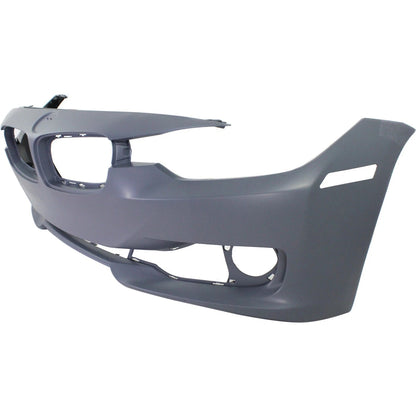 Primed Bumper Cover 51117293011 BM1000266 Replacement For BMW 328i 2012 2013 2014 2015 Base Sedan Wagon Primed Front