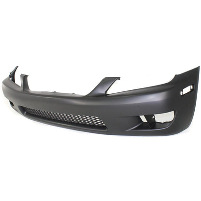 Primed Front Bumper Cover 5211953903 LX1000121 Replacement For Lexus IS300 2001 2002 2003 2004 2005 with Fog Lamp Holes Primed