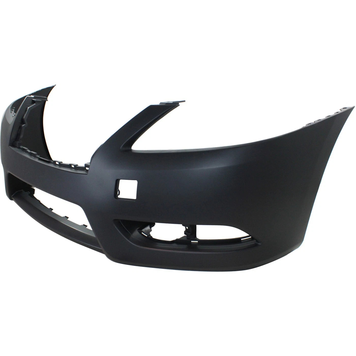Primed Front Bumper Cover 620223SH0J NI1000289 Replacement For Nissan Sentra 2013 2014 2015 with Fog Lamp Holes Primed