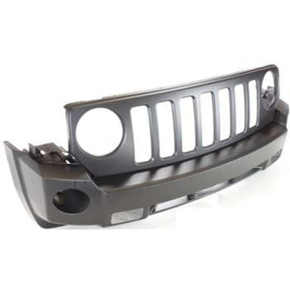 Primed Bumper Cover Fascia Front 68021303AB CH1000935 Replacement For Jeep Patriot 2007 2008 2009 2010 Primed