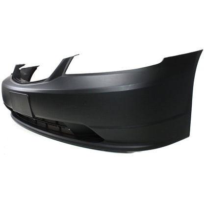 Primed Front Bumper Cover 04711S5PA90ZZ HO1000197 Replacement For Honda Civic 2001 2002 2003 Coupe/Sedan Primed Plastic