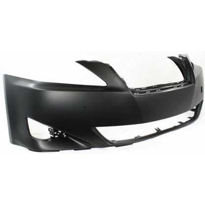Primed Bumper Cover 5211953925 LX1000163 Replacement For Lexus IS250 IS350 2006 2007 2008 With Fog Light Holes Primed Front