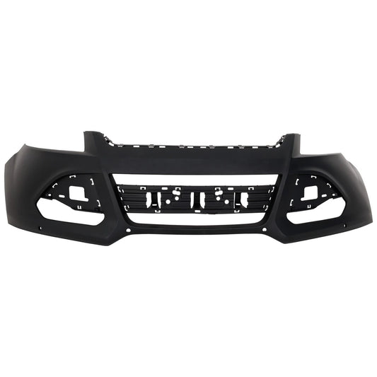 Primed Front Upper Bumper Cover CJ5Z17D957ACPTM FO1000674 Replacement For Ford Escape 2013 2014 2015 2016 with Fog Lamp Holes Primed