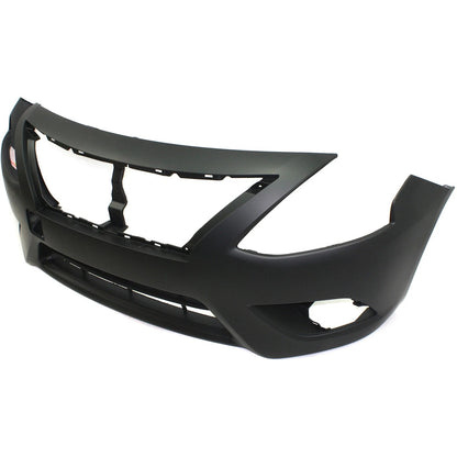 Primed Front Bumper Cover FBM229KM0J NI1000299 Replacement For Nissan Versa 2015 2016 2017 2018 Primed