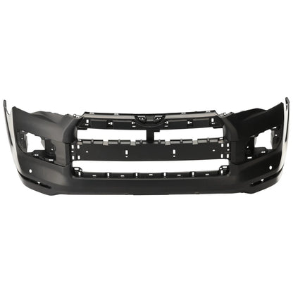 Primed Primed Front Bumper Cover 5211935916 5211935913 TO1000407 Replacement For Toyota 4Runner 2014 2015 2016 2017 2018 2019 2020 2021 2022 2023 with Holes Replacement For Chrome Trim