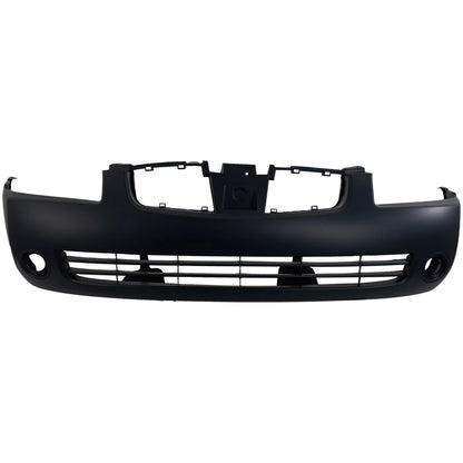Primed Front Bumper Cover F20226Z525 NI1000216 Replacement For Nissan Sentra 2004 2005 2006 with Fog Light Holes Primed