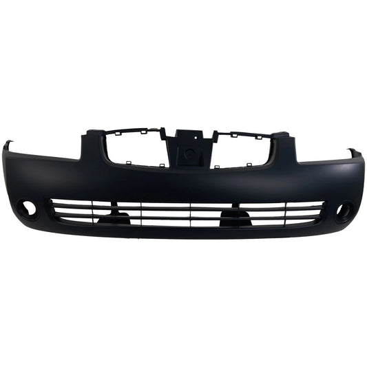 Primed Front Bumper Cover F20226Z525 NI1000216 Replacement For Nissan Sentra 2004 2005 2006 with Fog Light Holes Primed