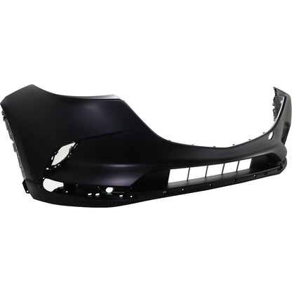 Primed Front Bumper Cover Fascia TK4850031JBB MA1000244 Replacement For Mazda CX-9 2016 2017 2018 2019 2020 2021 2022 2023 Primed with Fog Lamp Holes