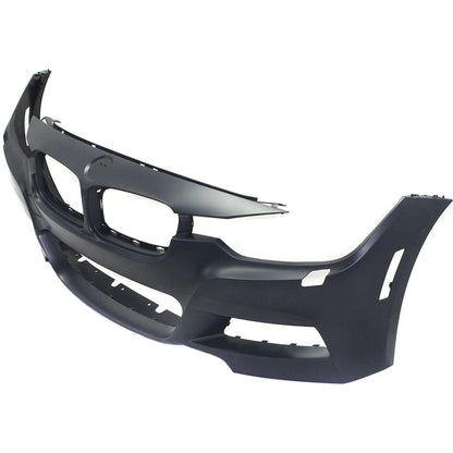Primed Front Bumper Cover 51118067957 BM1000290 Replacement For BMW 328i 2013-2016 Replacement For BMW 320i 2013-2018 Primed with Fog Lamp Holes