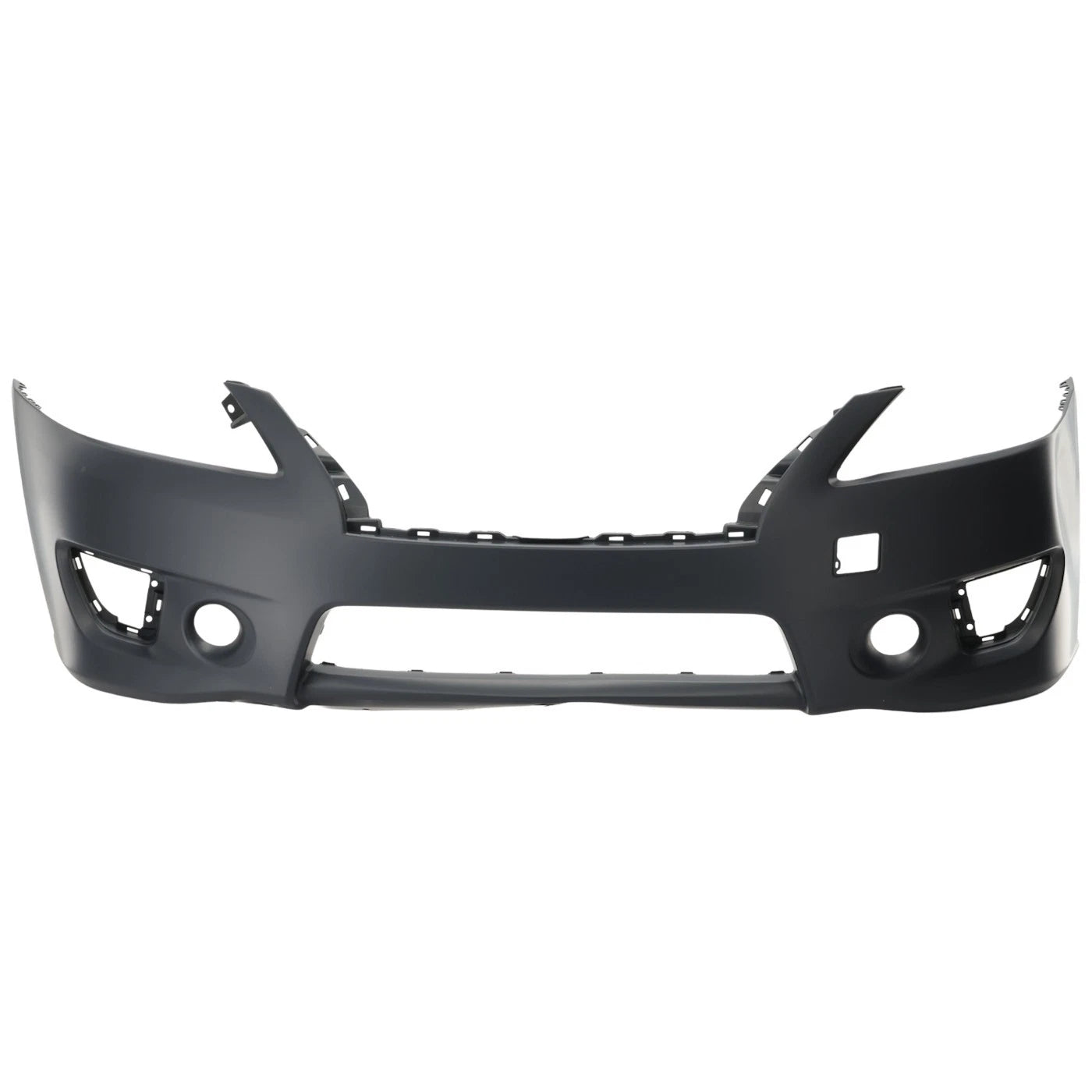 Primed Front Bumper Cover 620223RM0J NI1000290 Replacement For Nissan Sentra 2013 2014 2015 with Fog Lamp Holes Primed