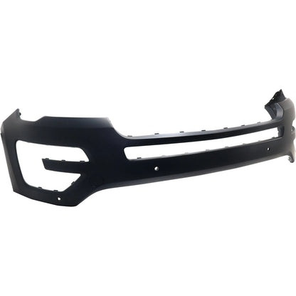 Primed Front Bumper Cover FB5Z17D957DPTM FB5Z17D957DAPTM FO1000726 Replacement For Ford Explorer 2016 2017 with PAS/Tow Hook Holes Primed