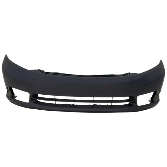 Primed Front Bumper Cover 04711TR3A80ZZ HO1000281 Replacement For Honda Civic 2012 Sedan Primed With Fog Lamp Holes