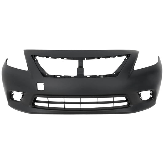 Primed Front Bumper Cover NI1000284 FBM223BA0H Replacement For Nissan Versa 2012 2013 2014 Primed