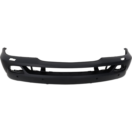 Primed Primed Bumper Cover 1638804870 MB1000165 Replacement For Mercedes Benz ML320 2001-2003 Replacement For ML350 2003-2005 Replacement For ML500 2002-2005 With Washer & Sensor Holes Front