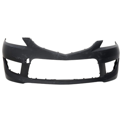 Primed Front Bumper Cover C2Y15003XABB MA1000221 Replacement For Mazda 5 2008 2009 2010 with Fog Lamp Holes Primed