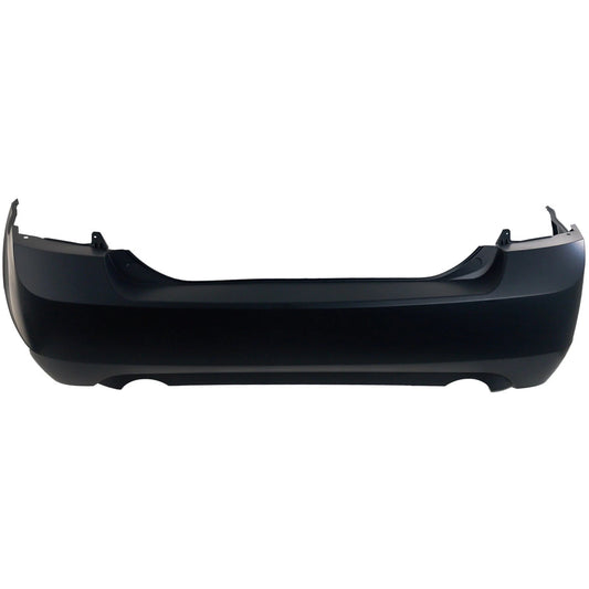 Primed Rear Bumper Cover 8E5Z17K835HAPTM FO1100593 Replacement For Ford Fusion 2006 2007 2008 2009 with Dual Exhaust Holes Primed